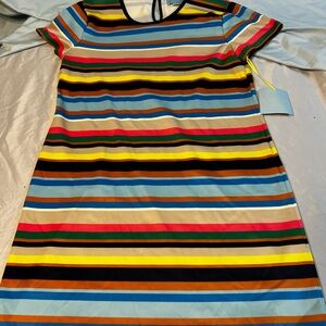 CeCe Multicolor Striped Dress NWT